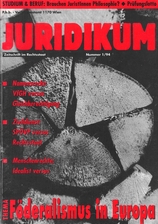 juridikum 1/1994: Föderalismus in Europa