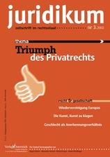 juridikum 3/2002: Triumph des Privatrechts