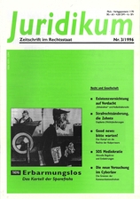 juridikum 3/1996: Erbarmungslos - Das Kartell der Sparefrohs