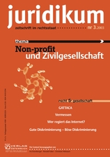 juridikum 3/2003: non-profit und zivilgesellschaft