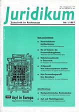 juridikum 1/1997: Asyl in Europa - Abgeschobene Verantwortung
