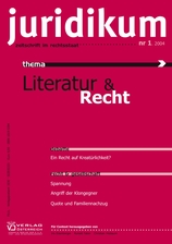 juridikum 1/2004: Literatur & Recht