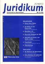 juridikum 2/1996: Wohlerworbene Rechte