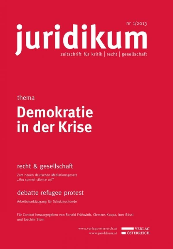 Plakat: Demokratie in der Krise