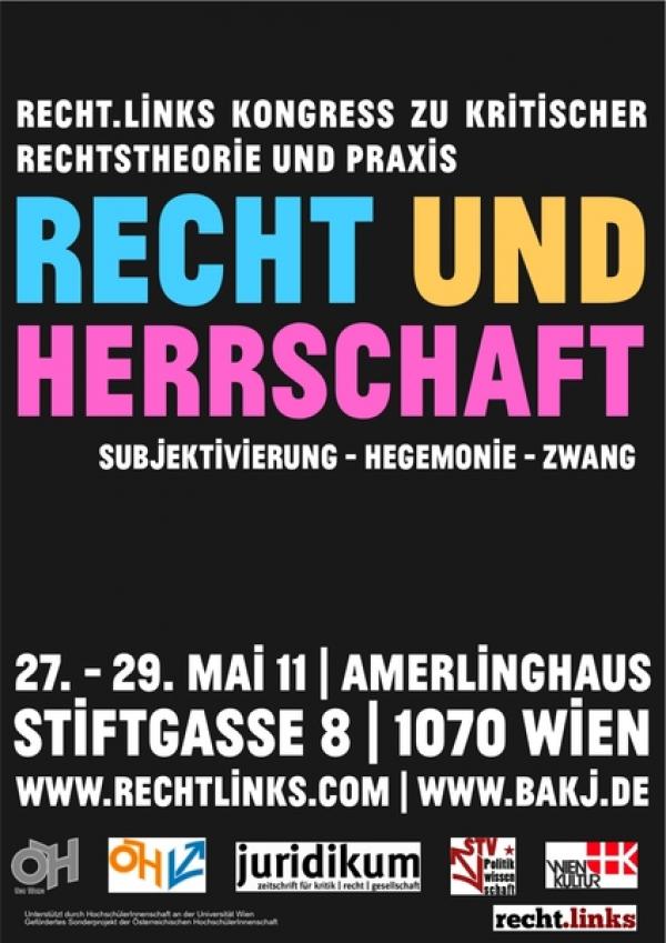 Plakat: Recht und Herrschaft